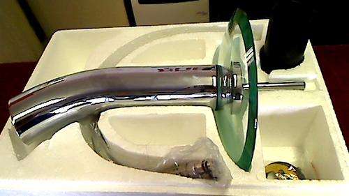 Ultra modern glass basin mixer (Shipping R70)