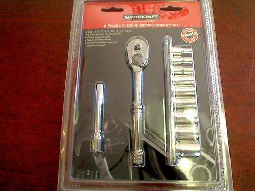 Mastercraft 11 Piece 1/4 inch Drive Metric Socket Set