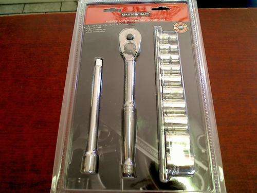 Mastercraft 3/8 Drive 12 Piece Metric Socket Set