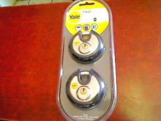 Yale 70mm Stainless Steel Keyed Alike Closed Shackle Padlock Set