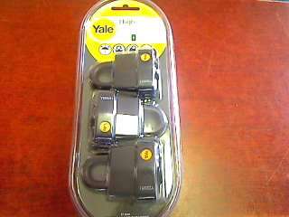 Yale 51mm Keyed Alike Weatherproof Padlocks 1 x 3 Pack