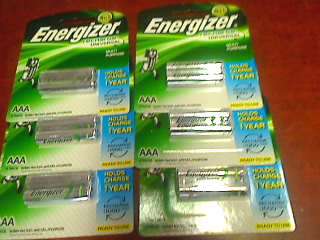 Energizer AAA Rechargeable Batteries x 12