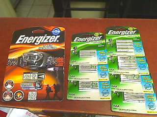 Energizer Rechargeable Batteries x 18 AAA + Energizer Headlamp