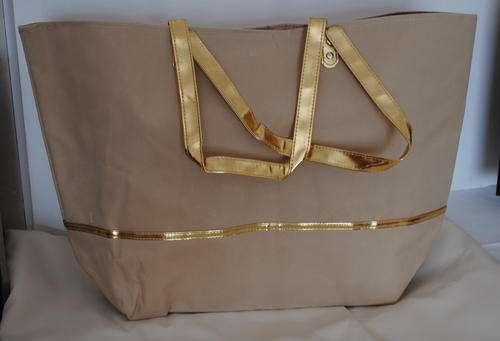 STUNNING LARGE GOLD SHOPPER
