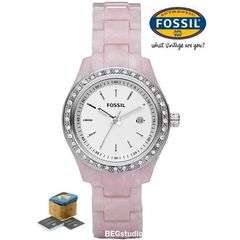 Pink Fossil Stella Crystallized Watch ES2688