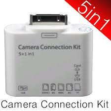 'ABSOLUTE MUST HAVE" 5 in 1 Camera Connection USB/SD Card Reader for New iPad 3 even iPad 2