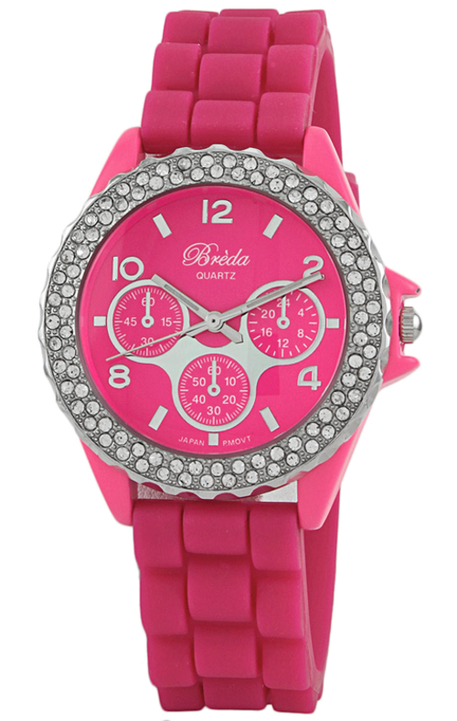 BREDA Timepieces Belle Pink Crystal Ladies Watch BRAND NEW, BOXED, HOT!!