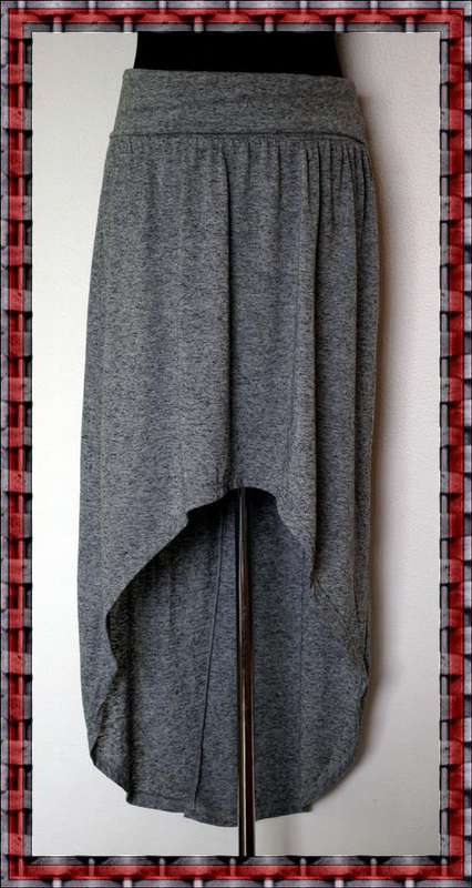HI LO SKIRT IN GREY - SIZE 14