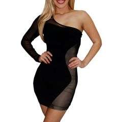 GORGEOUS ONE SHOULDER MINI DRESS