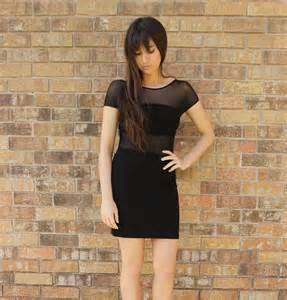 SEXY BLACK COCKTAIL DRESS