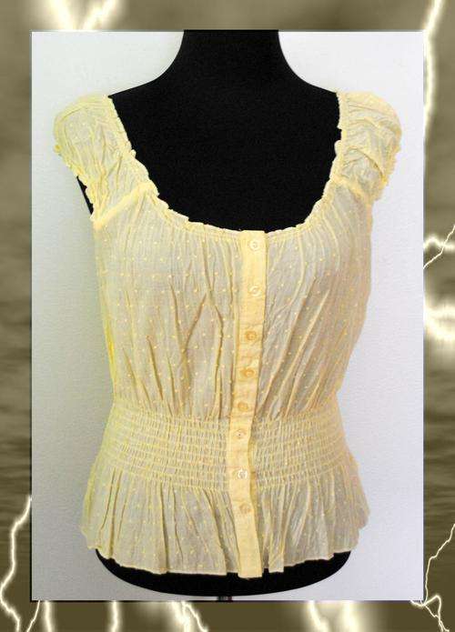 CUTE YELLOW BLOUSE - SIZE LRG