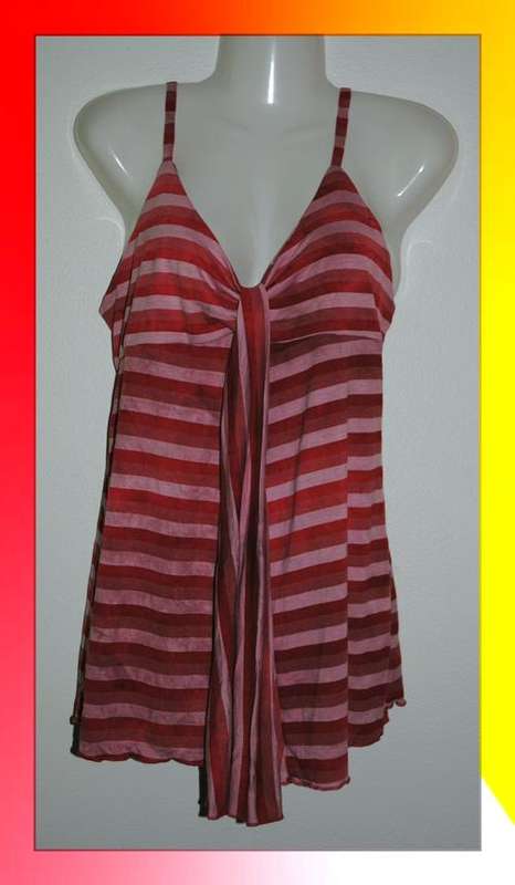 CUTE SHADES OF RED STRAPPY VEST - XXL