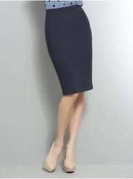 NAVY PENCIL SKIRT - SIZE 34