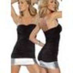 Super Sexy Silver AND Black Mini Club Dress
