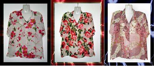 3 X ULTRA FEMININE FLORAL BLOUSE - M