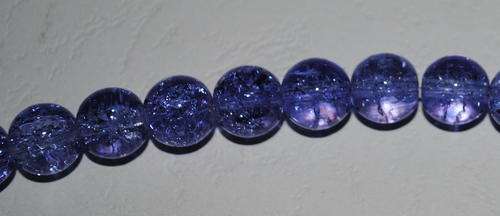 STUNNING PURPLE CRACKLE BEADS