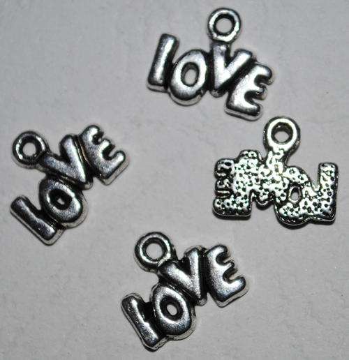 CUTE SILVER LOVE CHARMS