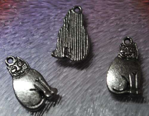 SILVER CAT CHARM