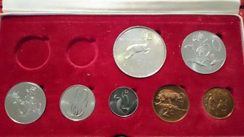 1967 south african coins R1 - 1c