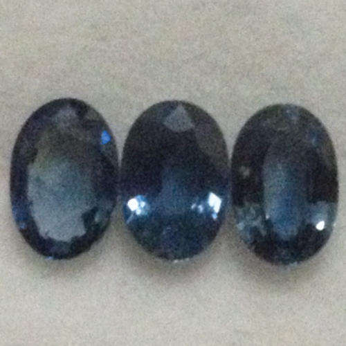 THREE BRILLIANT OVAL SAPPHIRES
