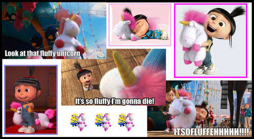 despicable me unicorn plush toy