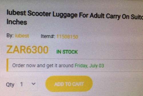 ** SCOOTER SUITCASE** AWESOME DEAL.
