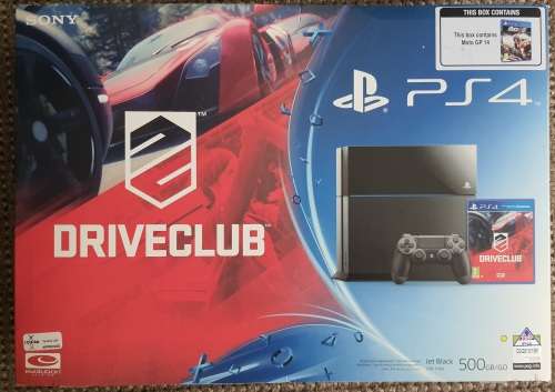 Playstation 4 with v2 controller and games with steering wheel