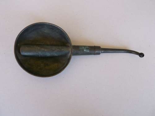 (Antique hearing trumpet) Antieke teleskopiese gehoortrompet, ongeveer 1900