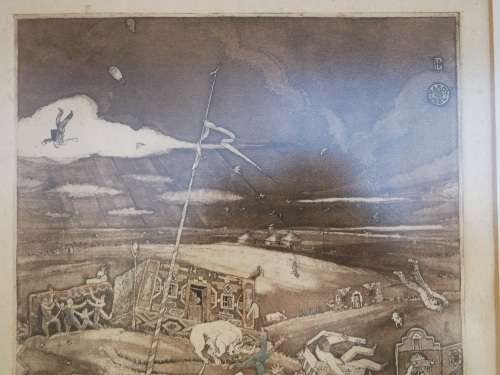 Ets van Hardy Botha, 1986, in oorspronklike raam. Net vir Brendalillian se aanbod asseblief.