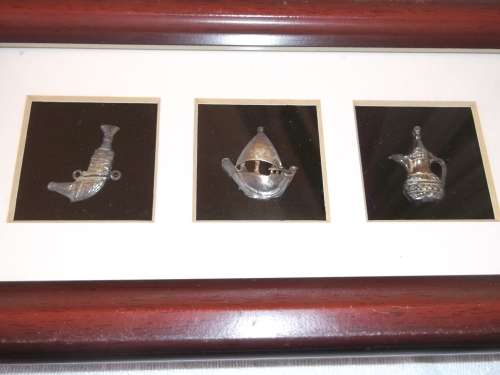 Damascene Etched Arabian Sterling 925 from Abu Ahmed Antiques, Dubai Satwa