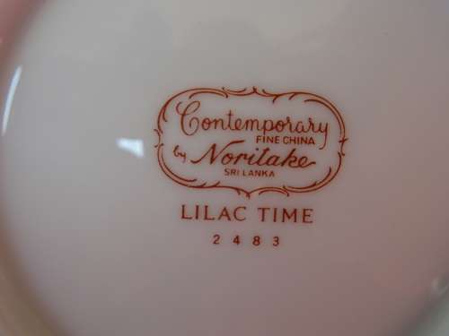 6 X Noritake `Lilac Time` desert bowls.