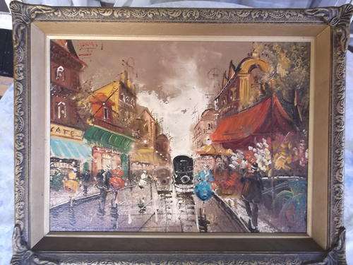 (Painting) Skildery, Pigalle toneel, Parys deur Pierre.