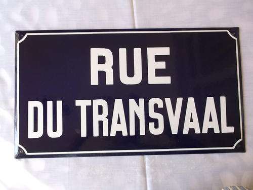 (Enamel sign) Franse straatnaambord, baie goeie toestand, oorspronklik.