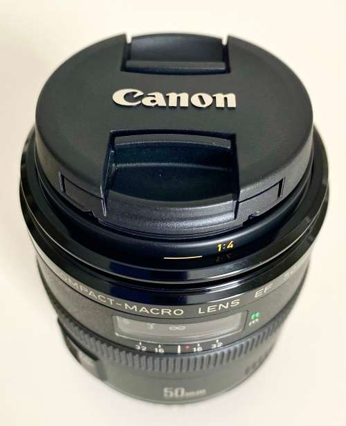Canon EF 50mm f/2.5 Compact Macro + Tiffen 52mm UV Protector lens filter