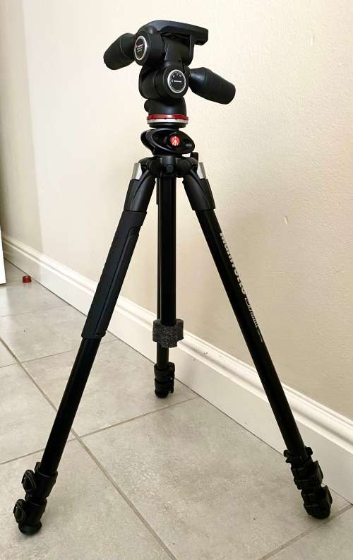 Manfrotto MK290DUA3 - 3W 3-Section Dual Aluminium Tripod with 3-Way Head