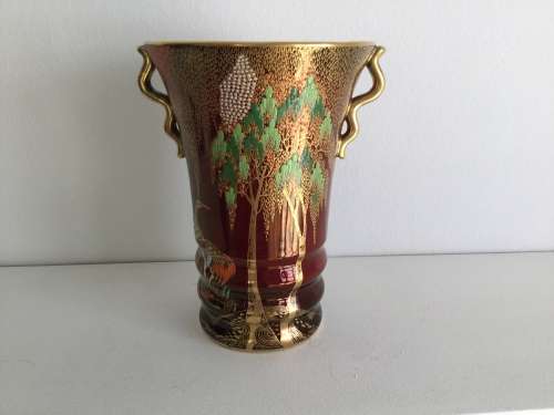 A Carltonware Rouge Royale vase