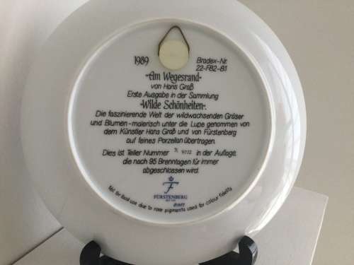Set of 12 Botanical Furstenberg wild beauty wall plates