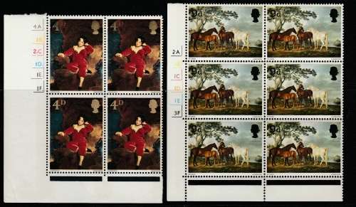 GREAT BRITAIN     BRITISH PAINTINGS   1967   3X CONTROLS