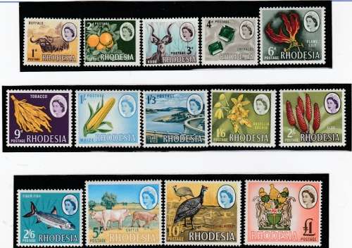 RHODESIA      SACC131-  44   FULL SET MINT       1966  UMM