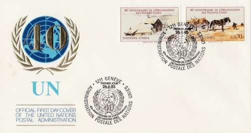 GENEVE UNITED NATIONS   COVER & CARD
