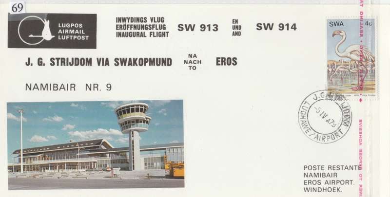 SWA    FIRST FLIGHT    JHB- SWAKOPMUND