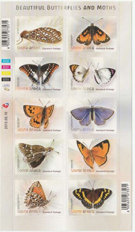 RSA    2013   BUTTERFLIES  SHEET