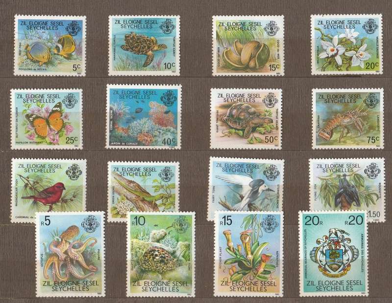 SEYSHELLES   1980/1      ZIL  ELOIGNE SESEL   COMPLETE SET