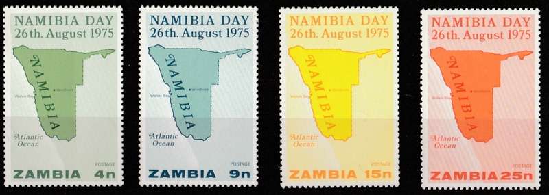 Zambia  NAMIBIA DAY  1975    MINT