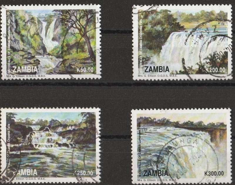 ZAMBIA   1993    FULL SET    FALLS SG717/20