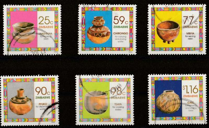ZIMBABWE   1993  FULL SET   POTTERY
