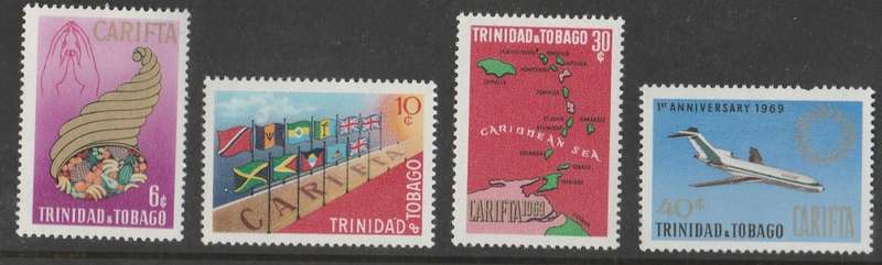 TRINIDAD TOBAGO   1969  full set  UMM   FULL SET