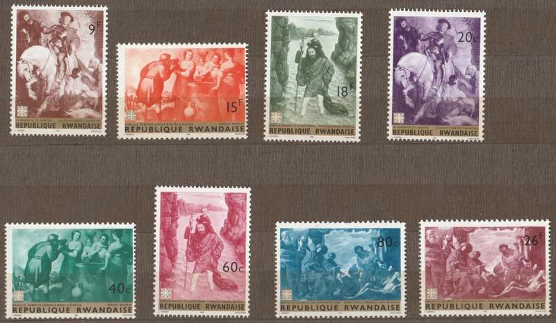 Rwanda   1967    15-17TH CENT. PAINTINGS FULL SET