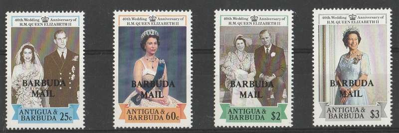 ANTIGUA & BARBUDA                       OVERPRINT   BARBUDA MAIL