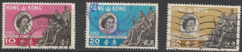 HONG KONG  1962   ANIVERSARY OF 1ST POSTAGE STAMP OF H/K